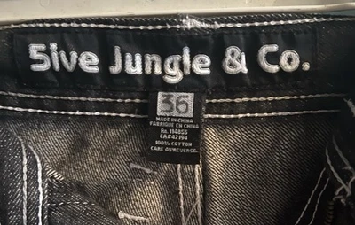 Pantalones de mezclilla para hombre 5ive Jungle & Co. 100 % algodón buceo 36 excelente estado raros Foto 1 de 3