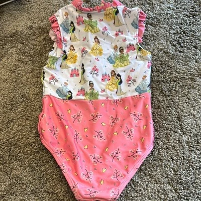 Traje de baño Disney princesa talla 2T rosa y blanco Foto 1 de 4