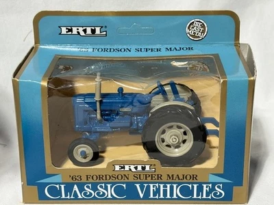 ERTL 63 Fordson Super Major Farm Tractor, Blue, 1/32, NIB - Image 1 of 2