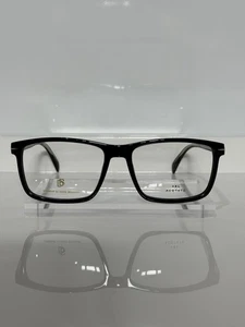 David Beckham 1020 807 Crystal Black Acetate Unisex Eyeglasses 56mm - Picture 1 of 5