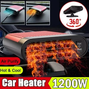Car Heater Portable Electric Heating Fan Defogger Defroster Demister - Picture 1 of 17