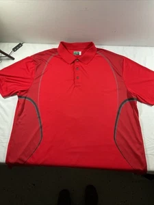 Camisa polo roja Ben Hogan Performance para hombre talla 3XL F4 - Imagen 1 de 7