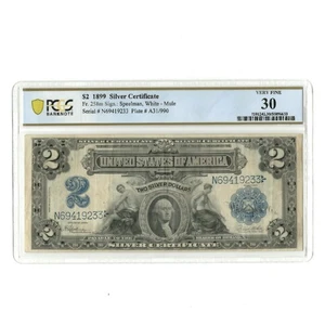 1899 $2 Silver Certificate Fr258m PCGS VF30 - Picture 1 of 2
