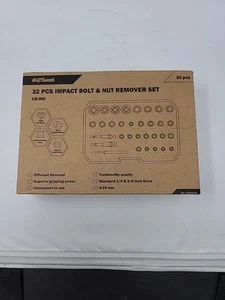 Av Steel 32 Pcs Impact Bolt & Nut Remover Set CR-M0 NEW - Picture 1 of 6
