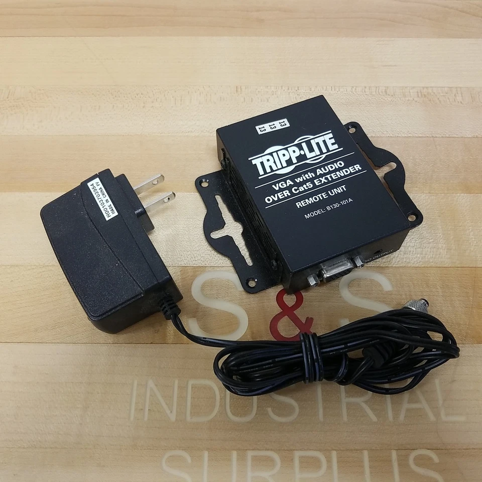 Tripp Lite B130-101A VGA Over Cat 5 Extender With Audio Remote Unit - USED - Image 1 of 4