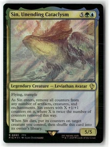 Sin, Unding Cataclysm (Surge Foil) Commander: Final Fantasy Foil MAGIC MTG CASI NUEVO - Imagen 1 de 1