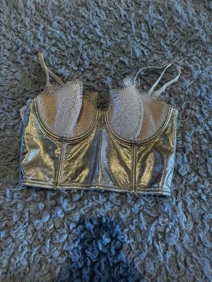 Sujetador corsé Victoria's Secret dorado 32c Foto 1 de 3