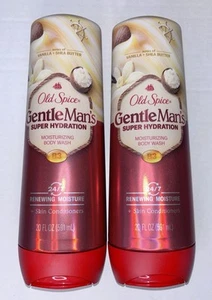 Old Spice Gentleman’s Blend Super Hydrating Body Wash, Vanilla 20 fl oz Lot Of 2 - Picture 1 of 1