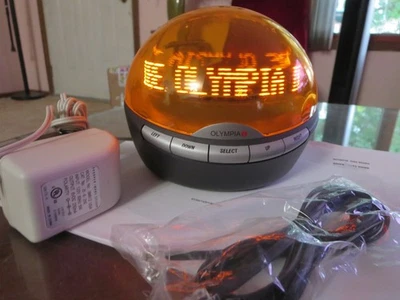 Reloj digital de identificación de llamadas Olympia Infoglobe NARANJA # 2176 uu Foto 1 de 3