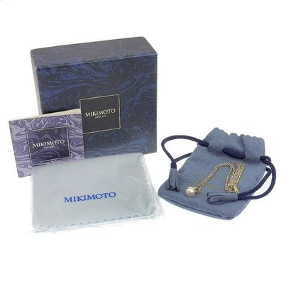 Collar de perlas diseño MIKIMOTO K18YG oro amarillo 750 45 cm Foto 1 de 4