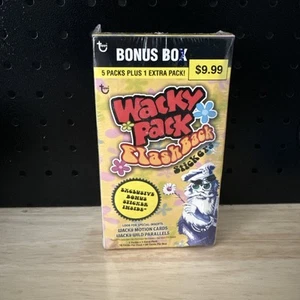 Wacky Pack Flashback Aufkleber Box mit 6 Packungen. Factory Sealed - Bild 1 von 5