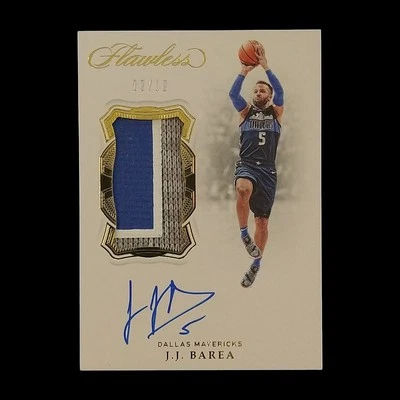 2018-19 Panini Flawless JJ Barea Mavericks Jersey Patch Auto /10 Autograph - Image 1 of 2
