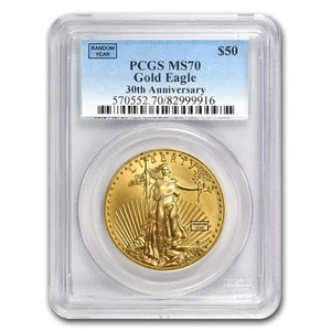 1 oz American Gold Eagle MS-70 PCGS (Random Year) - Picture 1 of 3