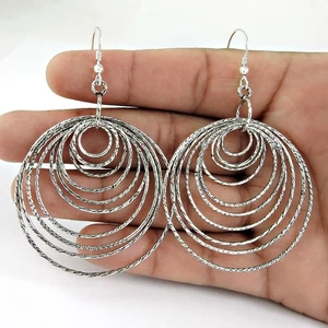 Regalo de Navidad Sólido Real 925 Plata Ley Colgante Pendientes Para Mujer Niña - Imagen 1 de 6