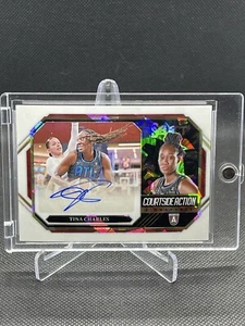 Autógrafo de acción WNBA Select Tina Charles Courtside 2024 White Ice #/25 #CSA-TC - Imagen 1 de 3