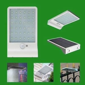 1x 36 LED 2.5W Blanco Solar Accionado Movimiento Pir Sensor IP44 Jardín, Seguro - Imagen 1 de 4