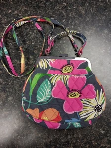 Vera Bradley "Jazzy Blooms" Mini Frame Purse~ Floral, small, crossbody, compact - Picture 1 of 12