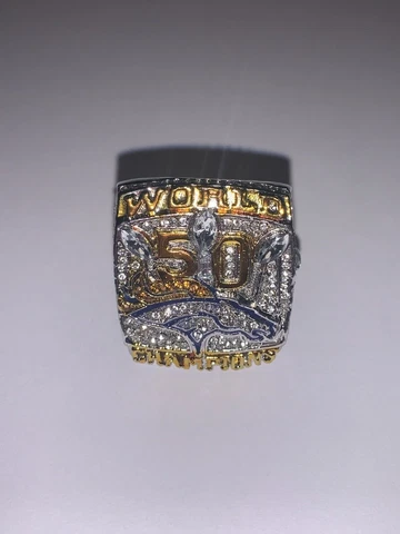 NEW 2015 Denver Broncos Championship Replica Super Bowl Souvenir Ring Size 11 Cover