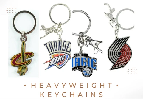 NBA Heavyweight Metal Keychain Keyrings Cover