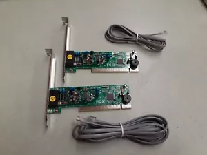 (2) Genica PCI BUS V.92/56 kbps Modem Card A-1688 - Picture 1 of 4