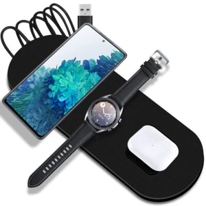 A Grade 1 x 3in1 Wireless Charger Pad F Samsung Galaxy S22 Ultra SM-S908U - Picture 1 of 1