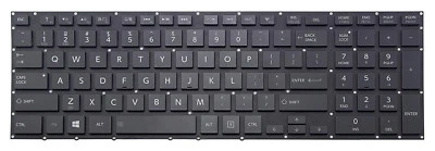 Teclado Toshiba Satellite P55T-A5202 P75-A7100 P75-A7200 com iluminação traseira dos EUA - Imagem 1 de 2