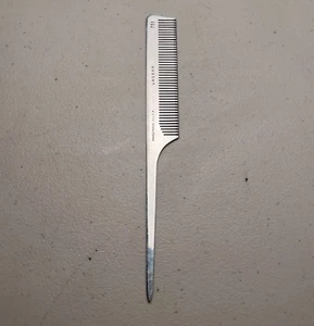 Vassar Comb #751 Aluminum 8" Rat Tail Barber Hair Stylist Made in USA Vintage - Picture 1 of 10