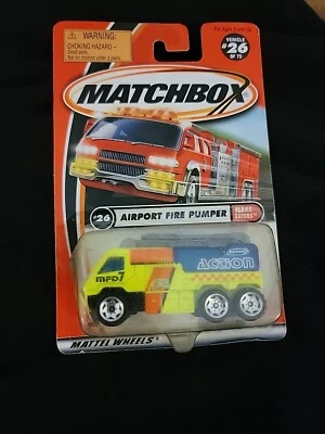 Matchbox Airport Fire Pumper Vehicle 26/75 Yellow - Image 1 of 2