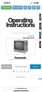 Panasonic Video Monitor WV-BM1910 video monitor new inbox - Picture 1 of 5