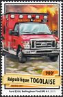 2015 FORD E350 Ambulance Bellingham Fire Department EMS A1 Truck Vehicle Stamp