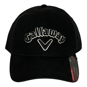 Calloway Unisex Black Billed Cap 30+ UV Protection 100% Cotton Adjustable  - Picture 1 of 10