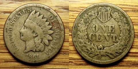 1861 Indian Head Cent__circulated__g Cover