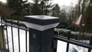 Pfostenbeleuchtung 7016 Zaunpfostenlampen LED Pfostenkappe Zaunbeleuchtung 40x60 - Bild 1 von 11