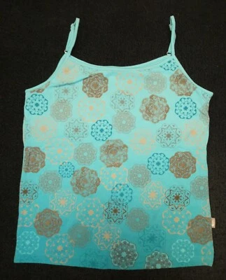 The North Face Mujer Azul/Dorado Estampado Elástico Sujetador Deportivo Camiseta Sin Mangas Talla M Foto 1 de 3