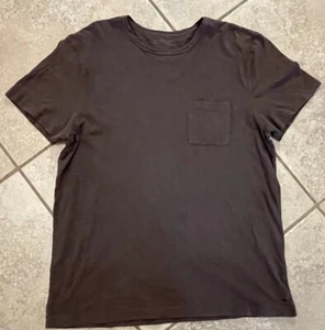 Outerknown Saltwater Slub Pocket Tee Brown Heather Men’s Large Organic Cotton - Picture 1 of 5