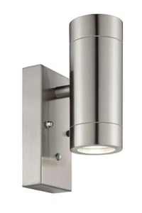 4x Saxby Palin Up/Down Stainless Steel PIR Photocell Dusk to Dawn - Picture 1 of 2