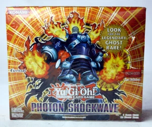 RARE YU-GI-OH TCG PHOTON SHOCKWAVE SEALED BOX OF 24 BOOSTER PACKS 1ST NEW A - Picture 1 of 5