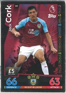 Topps English Premier League 2018-2019. Match Attax #64 Jack Cork - Zdjęcie 1 z 1