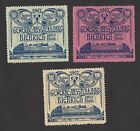 Germany 1907 Trade Exhibition poster stamps x 3
