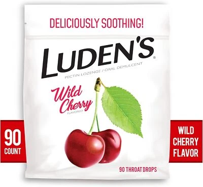 Ludens Throat Drops, Wild Cherry, 90 Drops 90 Count (Pack of 1) Cough Drops - Image 1 of 4