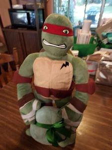 Teenage Mutant Ninja Turtle TMNT Raphael Plush Birthday Party Greeter VGC - Picture 1 of 2