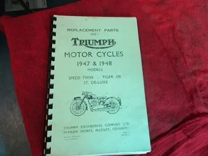 Replacement parts for Triumph Motorcycles 1947 1948 Reprint  052123 - Picture 1 of 9
