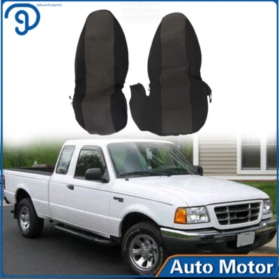 Cubierta de asiento de auto central negra/carbón 60/40 respaldo alto para Ford Ranger 1998-2003 Foto 1 de 4