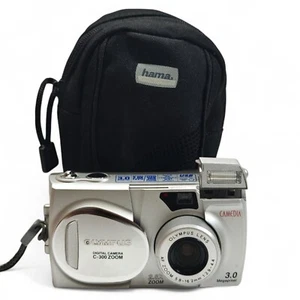 Olympus CAMEDIA C-300 Zoom Digital Camera 3.0MP Retro Compact (Silver) + Case - Picture 1 of 9