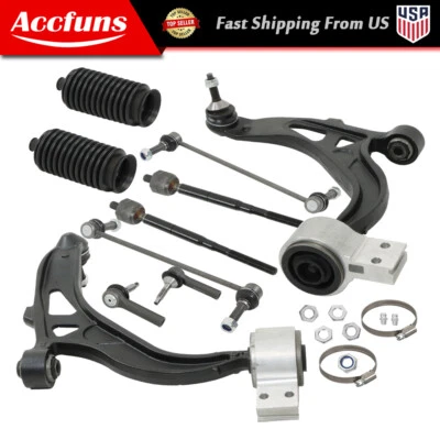10 Pc For Ford Taurus Flex Lincoln Front Lower Control Arms Sway Bars Tie Rods - Image 1 of 4