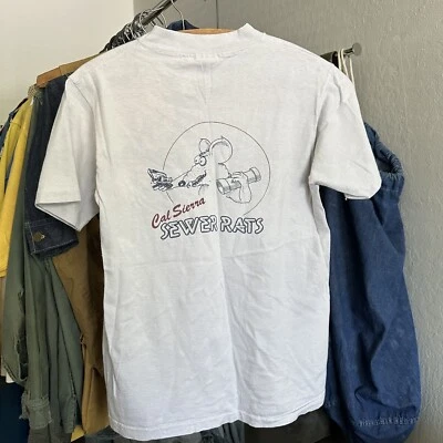 Camiseta vintage de dibujos animados de ratas de alcantarillado de Cal Sierra talla S Foto 1 de 4