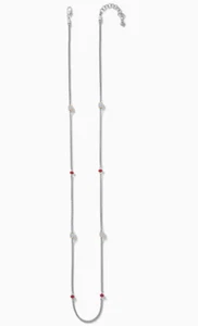 Collar Largo Brighton Meridian Rojo Dos Tonos Estilo JM7316 Precio de venta sugerido por el fabricante: $148 Nuevo con Etiquetas - Imagen 1 de 2