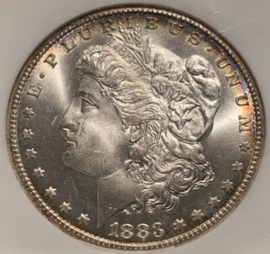 1883-CC Morgan Silver Dollar $1 NGC MS 66 RARE HIGH GRADE KEY DATE Color Toning - Picture 1 of 4