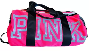 Victoria's Secret PINK Duffle Bag Adjustable Shoulder Strap Sport Training Large - Picture 1 of 14