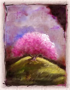 Digital Gemälde Leinwand 11x14 STANDING IN THE LIGHT signiert Togel Giclée Druck LE - Bild 1 von 7
